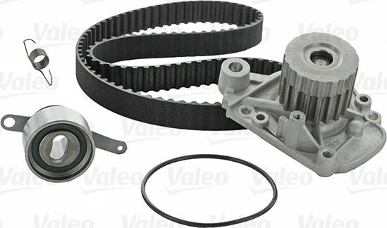 Valeo 614615 - Водяной насос + комплект зубчатого ремня ГРМ autospares.lv