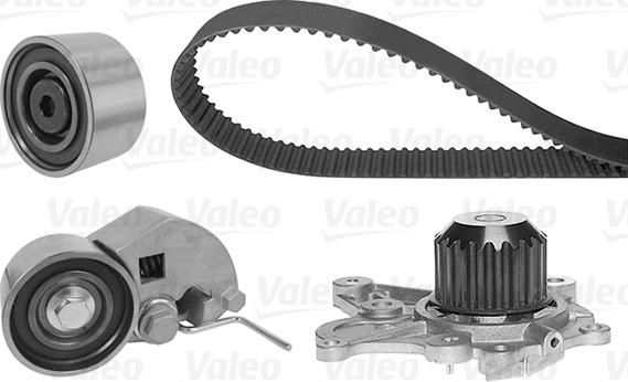 Valeo 614610 - Водяной насос + комплект зубчатого ремня ГРМ autospares.lv