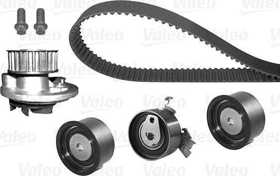 Valeo 614689 - Водяной насос + комплект зубчатого ремня ГРМ autospares.lv