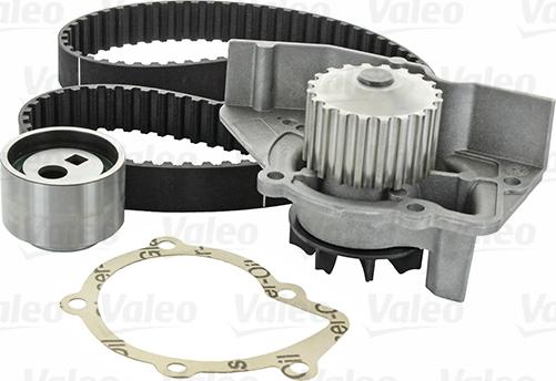 Valeo 614684 - Водяной насос + комплект зубчатого ремня ГРМ autospares.lv