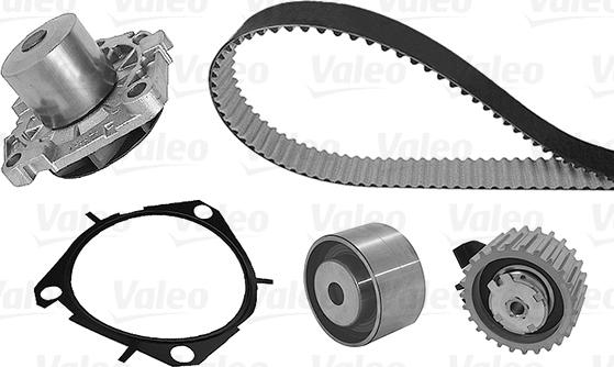 Valeo 614683 - Водяной насос + комплект зубчатого ремня ГРМ autospares.lv