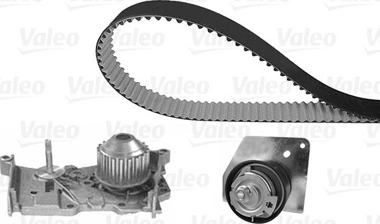 Valeo 614639 - Водяной насос + комплект зубчатого ремня ГРМ autospares.lv