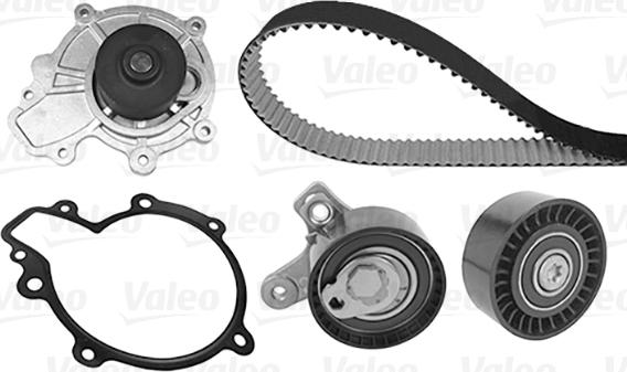 Valeo 614634 - Водяной насос + комплект зубчатого ремня ГРМ autospares.lv