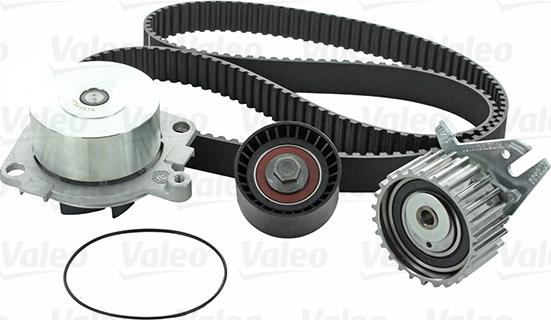 Valeo 614631 - Водяной насос + комплект зубчатого ремня ГРМ autospares.lv