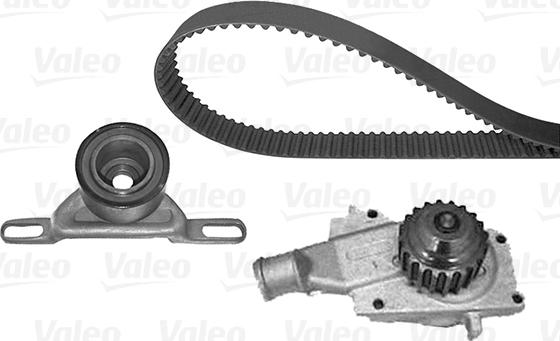 Valeo 614627 - Водяной насос + комплект зубчатого ремня ГРМ autospares.lv