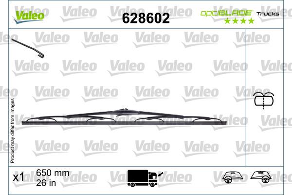 Valeo 628602 - Щетка стеклоочистителя autospares.lv