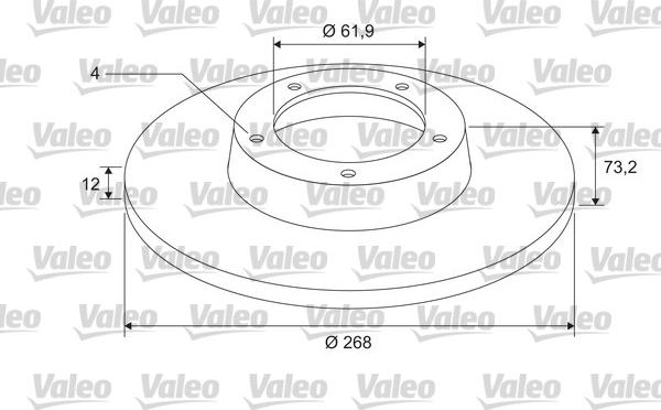 Valeo 675409 - Тормозной диск autospares.lv