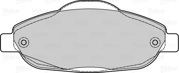 Valeo 670927 - Тормозные колодки, дисковые, комплект autospares.lv