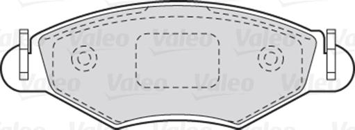 Valeo 670461 - Тормозные колодки, дисковые, комплект autospares.lv