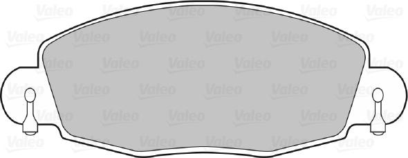 Valeo 670432 - Тормозные колодки, дисковые, комплект autospares.lv