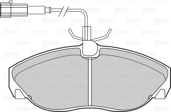 Valeo 670429 - Тормозные колодки, дисковые, комплект autospares.lv