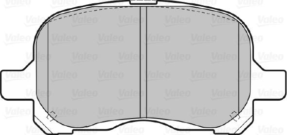 Valeo 670579 - Тормозные колодки, дисковые, комплект autospares.lv