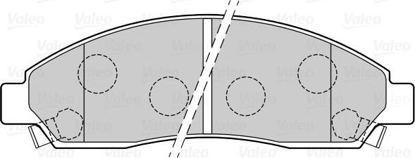 Valeo 670099 - Тормозные колодки, дисковые, комплект autospares.lv