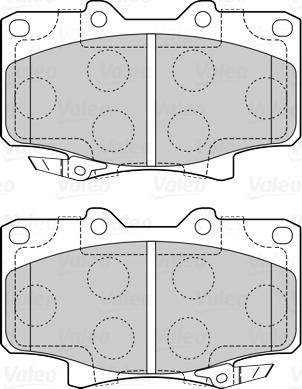 Valeo 670092 - Тормозные колодки, дисковые, комплект autospares.lv