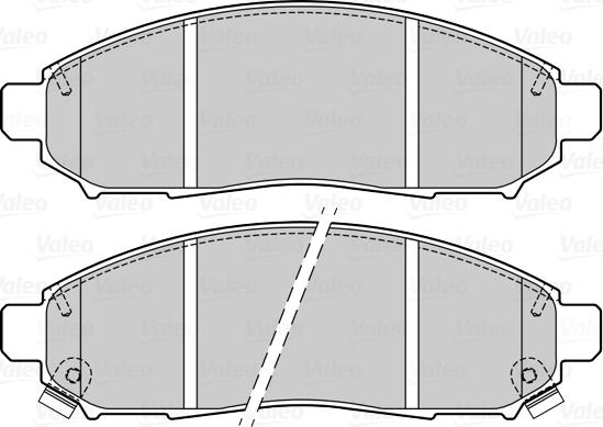 Valeo 670064 - Тормозные колодки, дисковые, комплект autospares.lv