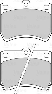 Valeo 670066 - Тормозные колодки, дисковые, комплект autospares.lv