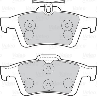 Valeo 670007 - Тормозные колодки, дисковые, комплект autospares.lv