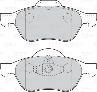 Valeo 670012 - Тормозные колодки, дисковые, комплект autospares.lv