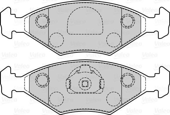 Valeo 670082 - Тормозные колодки, дисковые, комплект autospares.lv