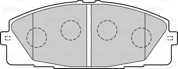 Valeo 670035 - Тормозные колодки, дисковые, комплект autospares.lv