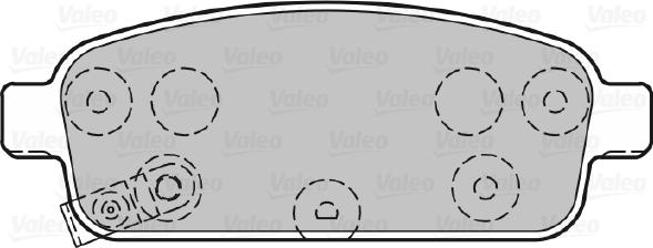 Valeo 670032 - Тормозные колодки, дисковые, комплект autospares.lv