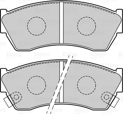 Valeo 670073 - Тормозные колодки, дисковые, комплект autospares.lv