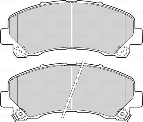 Valeo 670108 - Тормозные колодки, дисковые, комплект autospares.lv