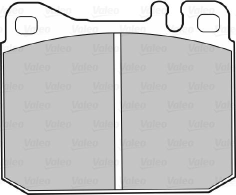 Valeo 670110 - Тормозные колодки, дисковые, комплект autospares.lv