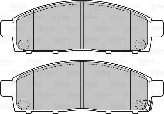 Valeo 670893 - Тормозные колодки, дисковые, комплект autospares.lv