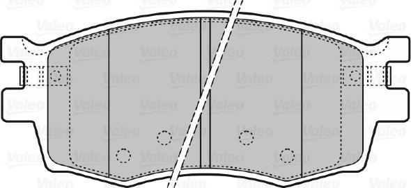 Valeo 670868 - Тормозные колодки, дисковые, комплект autospares.lv