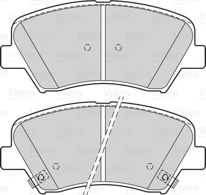 Valeo 670294 - Тормозные колодки, дисковые, комплект autospares.lv