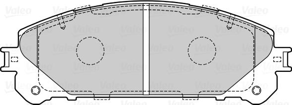 Valeo 670224 - Тормозные колодки, дисковые, комплект autospares.lv