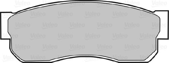 Valeo 670278 - Тормозные колодки, дисковые, комплект autospares.lv