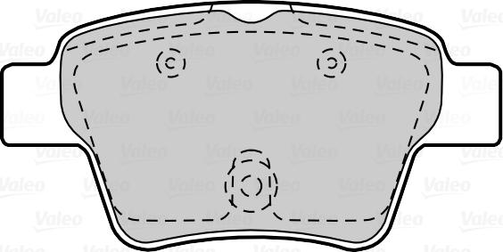 Valeo 670702 - Тормозные колодки, дисковые, комплект autospares.lv