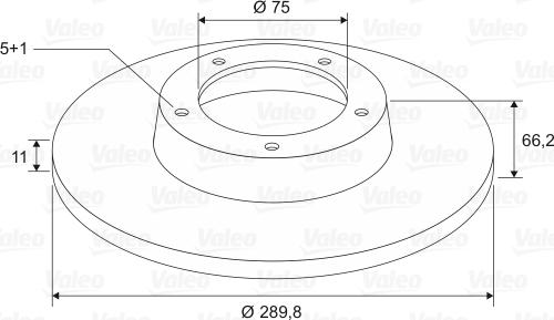 Valeo 197607 - Тормозной диск autospares.lv