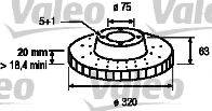 Valeo 197084 - Тормозной диск autospares.lv