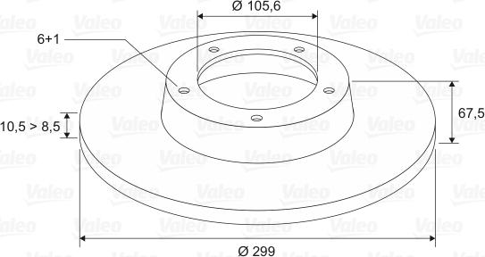 Valeo 197122 - Тормозной диск autospares.lv