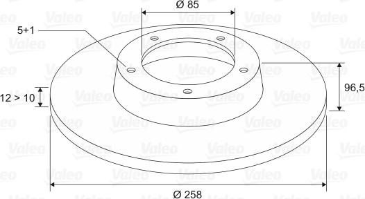 Valeo 197304 - Тормозной диск autospares.lv