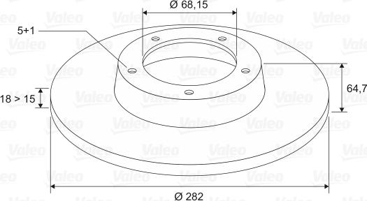 Valeo 197218 - Тормозной диск autospares.lv