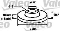 Valeo 186490 - Тормозной диск autospares.lv