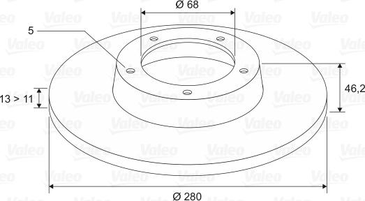 Valeo 186408 - Тормозной диск autospares.lv