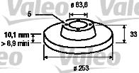 Valeo 186424 - Тормозной диск autospares.lv