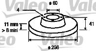 Valeo 186591 - Тормозной диск autospares.lv