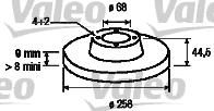 Valeo 186564 - Тормозной диск autospares.lv