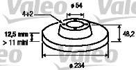 Valeo 186510 - Тормозной диск autospares.lv