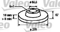 Valeo 186190 - Тормозной диск autospares.lv