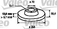 Valeo 186192 - Тормозной диск autospares.lv