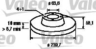 Valeo 186158 - Тормозной диск autospares.lv