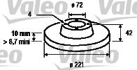 Valeo 186160 - Тормозной диск autospares.lv