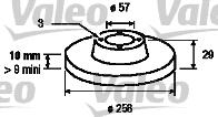 Valeo 186131 - Тормозной диск autospares.lv